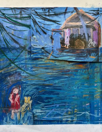 Seahouse, collage, 2025