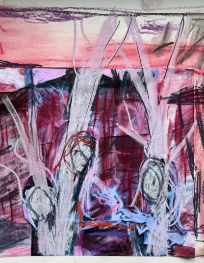 'Kilauea', collage, 2025