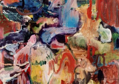 'Cluster', oil on canvas, 112 x 161 cm, 2000