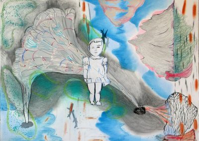 'Ko'olau Opera', mixed media on paper, 56 x 76 cm, 2009