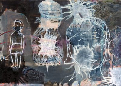 'Night Blooming', oil on canvas, 78 x 183.5 cm, 2015