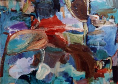 'Transitional Blue', oil on canvas, 122 x 151 cm, 1999